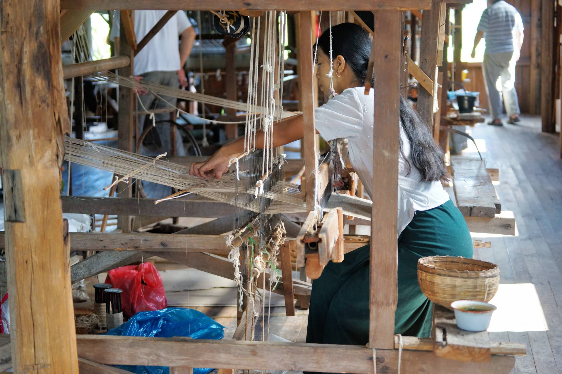 Besuch einer Webereien